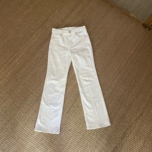 GAP vintage flare high rise jeans - white